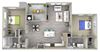 pebble b2.1 Floor Plan pebble b2.1 Floor Plan at Las Positas Apartments, California, 93010